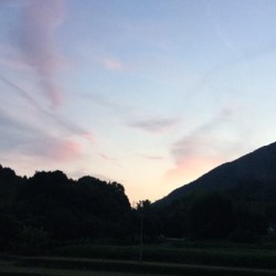 秋の夕陽